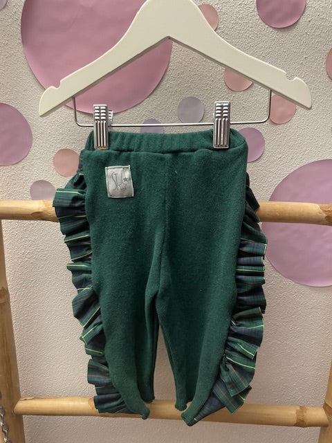 Completino verde con rouches