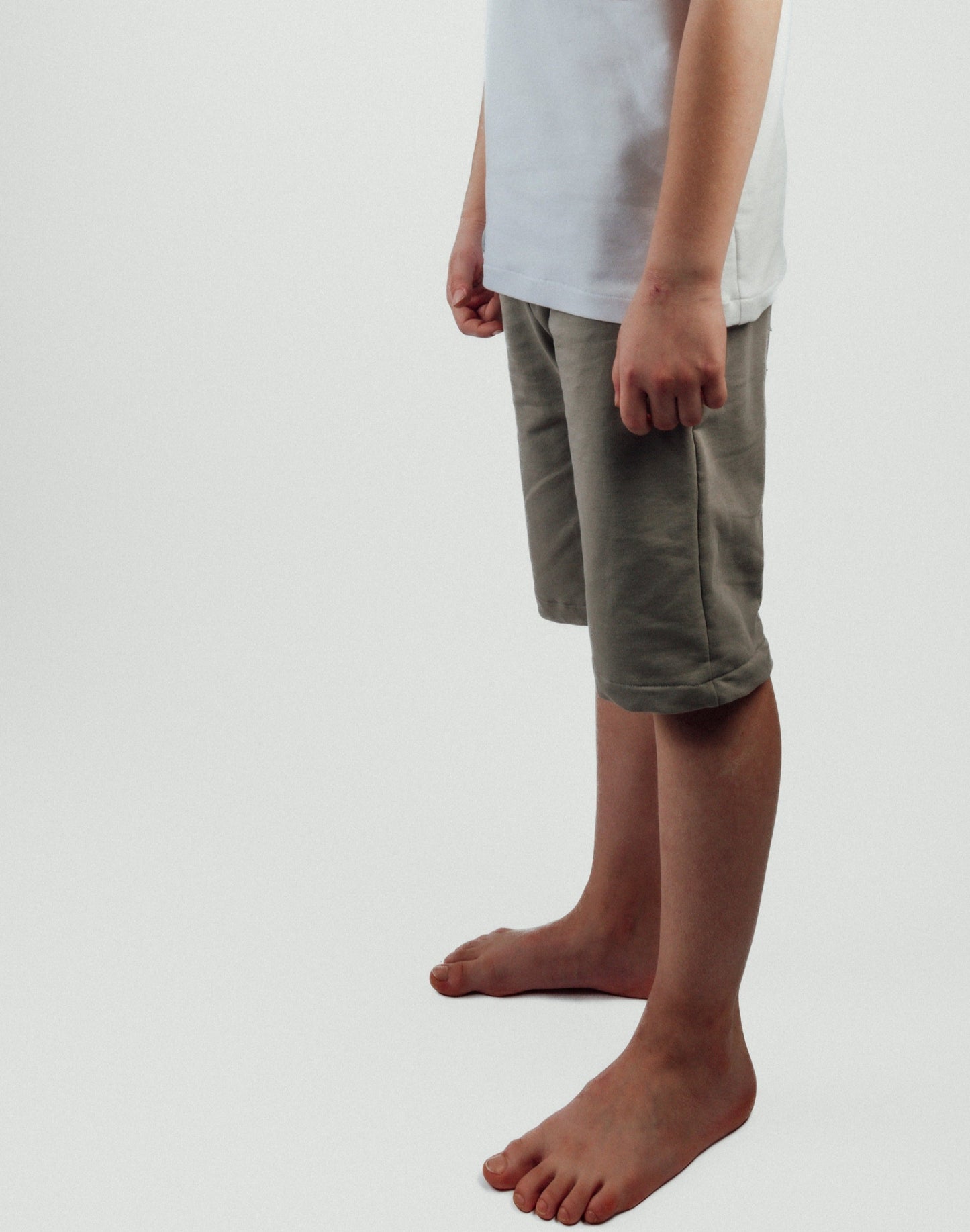 Bermuda in cotone tortora